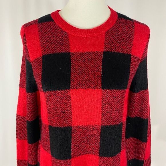 Old Navy Buffalo Plaid Crewneck Sweater - Picture 3 of 6
